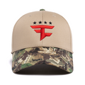 Four Star Curved Brim 6 Panel Hat (Khaki / Camo)