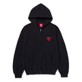 Four Star Embroidered Zip Up Sweatshirt (Black)